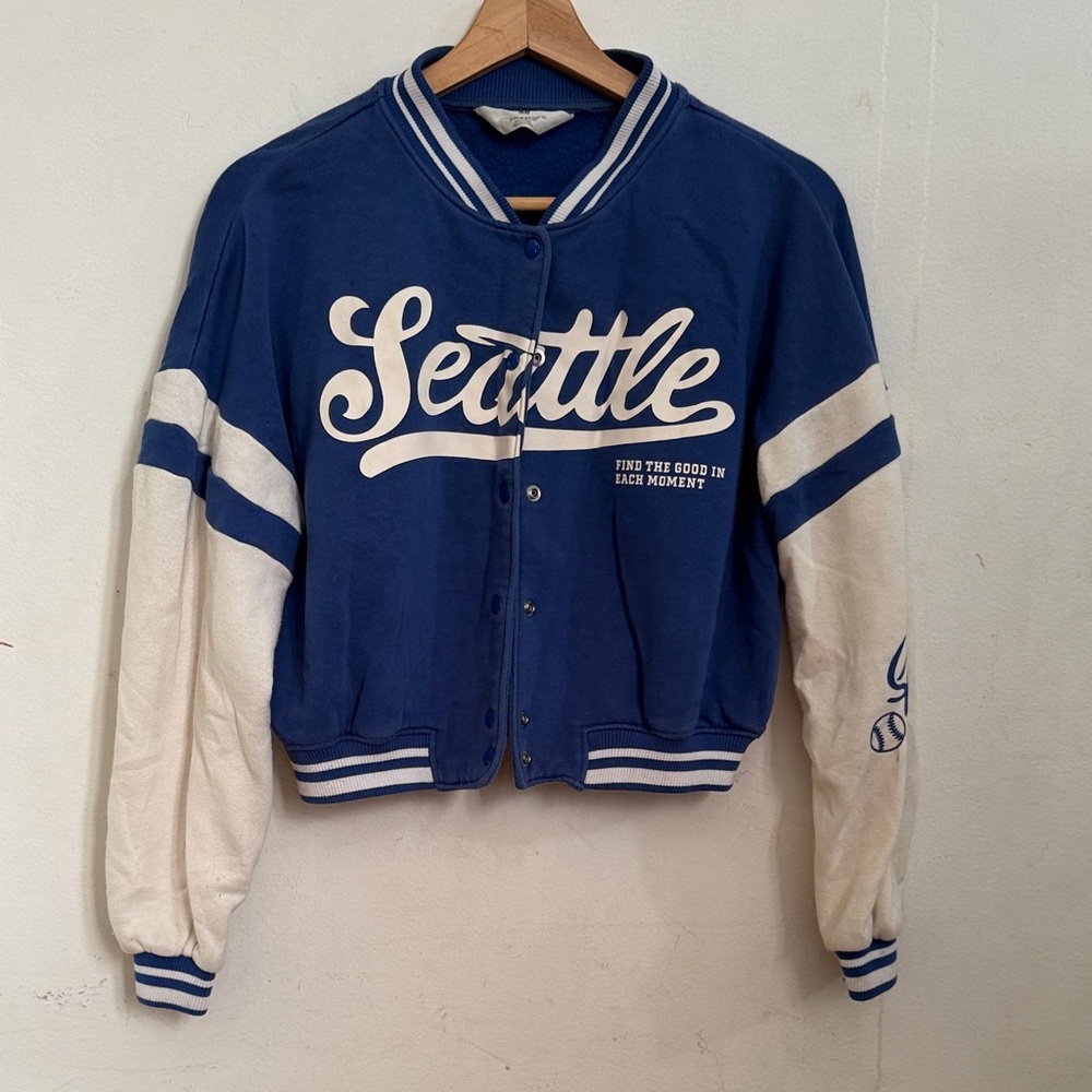 H&M Blue and White Kids Jacket